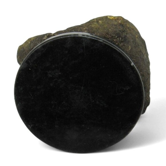 GOLD Prospector On Pyrite Rock Fools Gold With Metal MINER Figurine - Picture 8 of 9